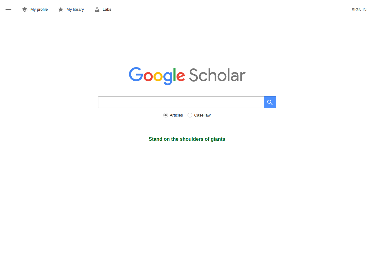 Google Scholar Official Preview