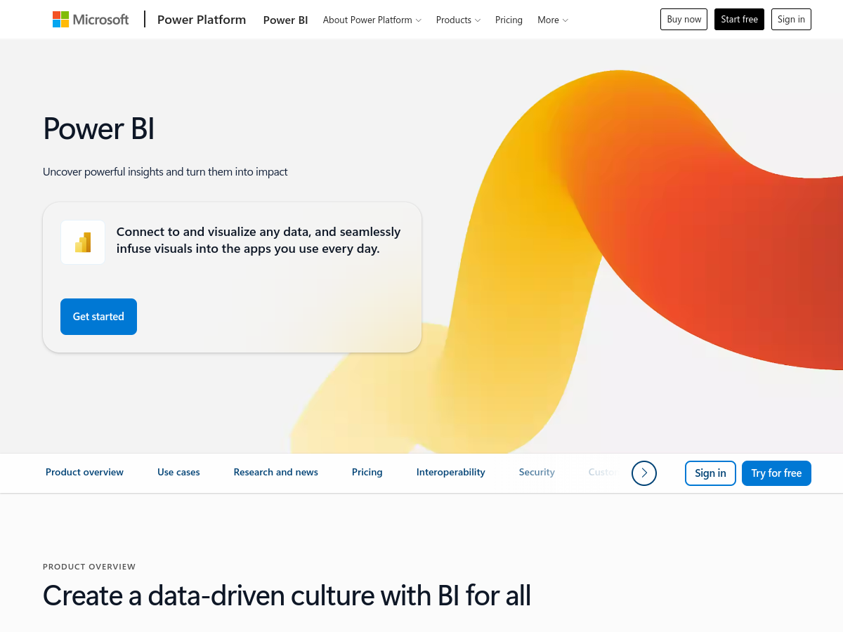 Microsoft Power BI Official Preview