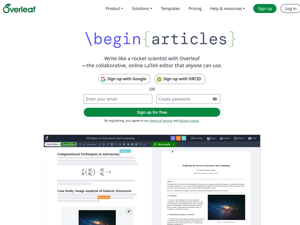 Overleaf Official Preview