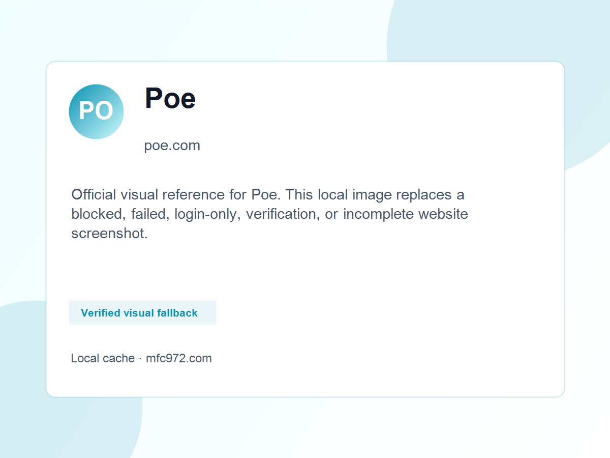 Poe Official Preview