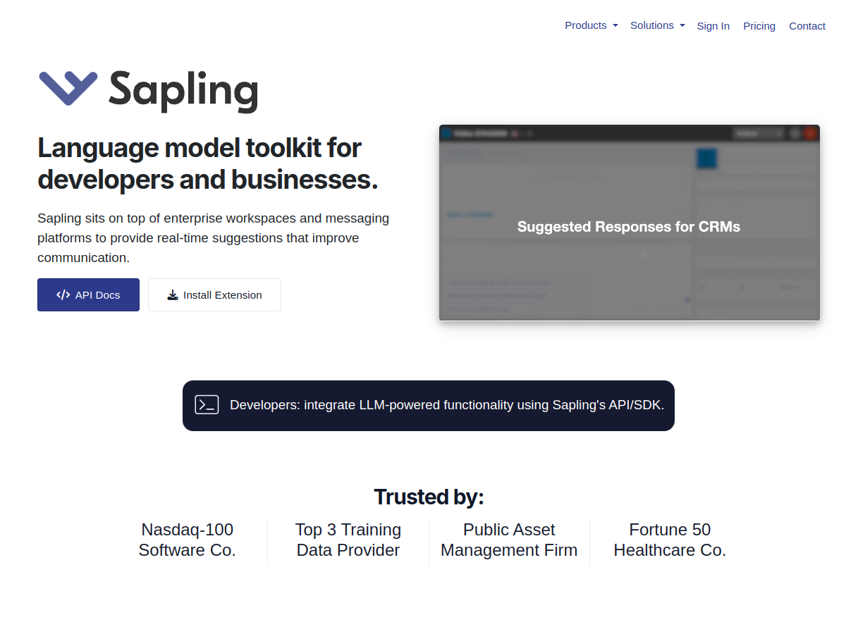 Sapling Official Preview