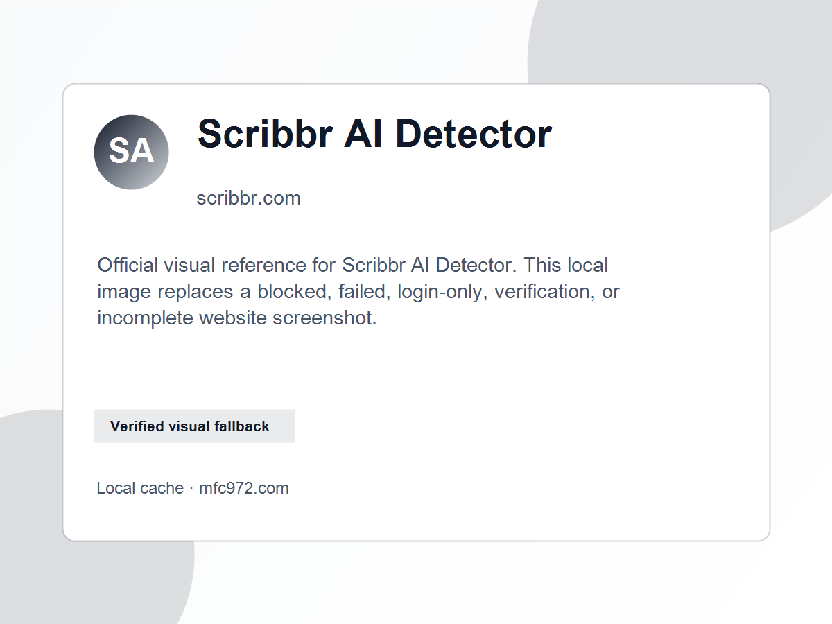 Scribbr AI Detector Official Preview