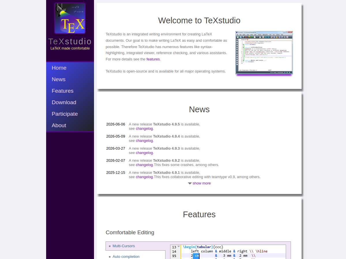 TeXstudio Official Preview