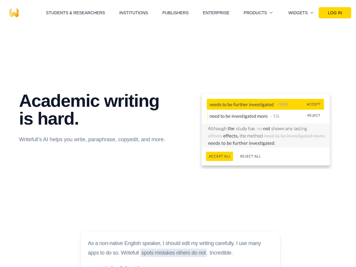 Writefull Official Preview